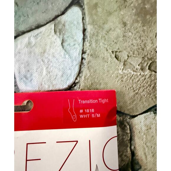 NEW WHITE CAPEZIO TIGHTS-small/medium - Picture 3 of 4